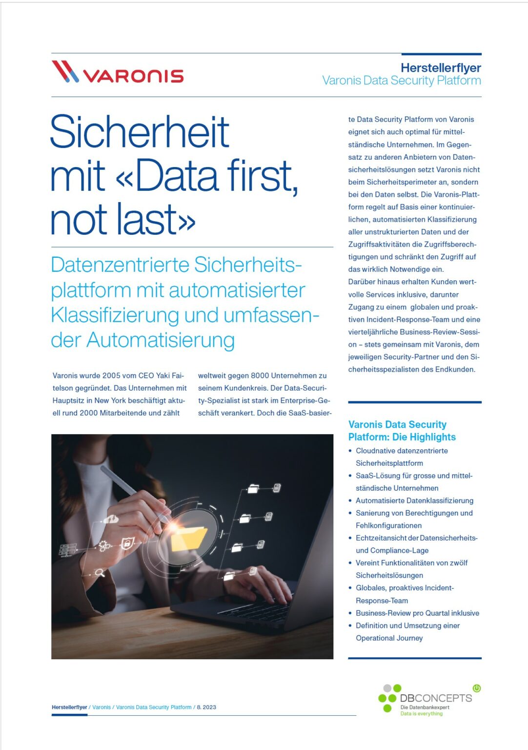 Sicherheit mit Data first not last Varonis